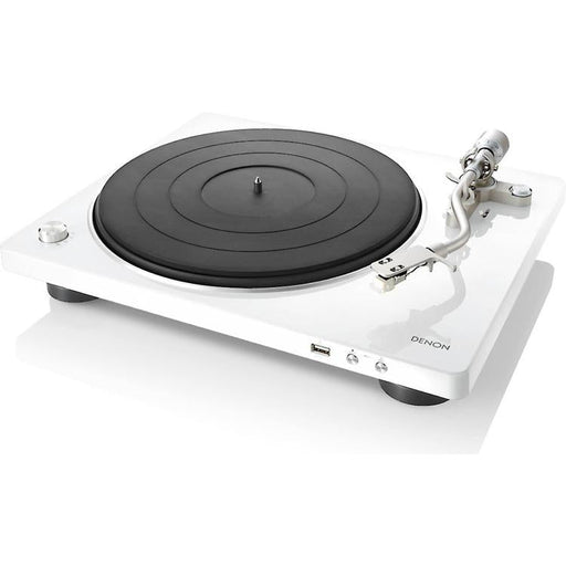 Denon DP-450USB | Table tournante Hi-Fi - Port USB - Bras de lecture en "S" - Blanc-SONXPLUS La Sarre