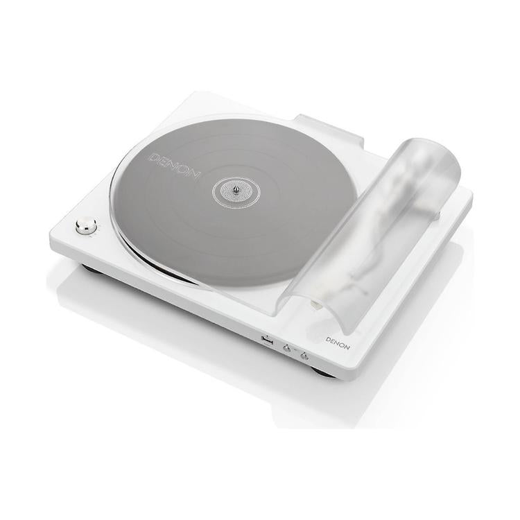 Denon DP-450USB | Table tournante Hi-Fi - Port USB - Bras de lecture en "S" - Blanc-SONXPLUS La Sarre