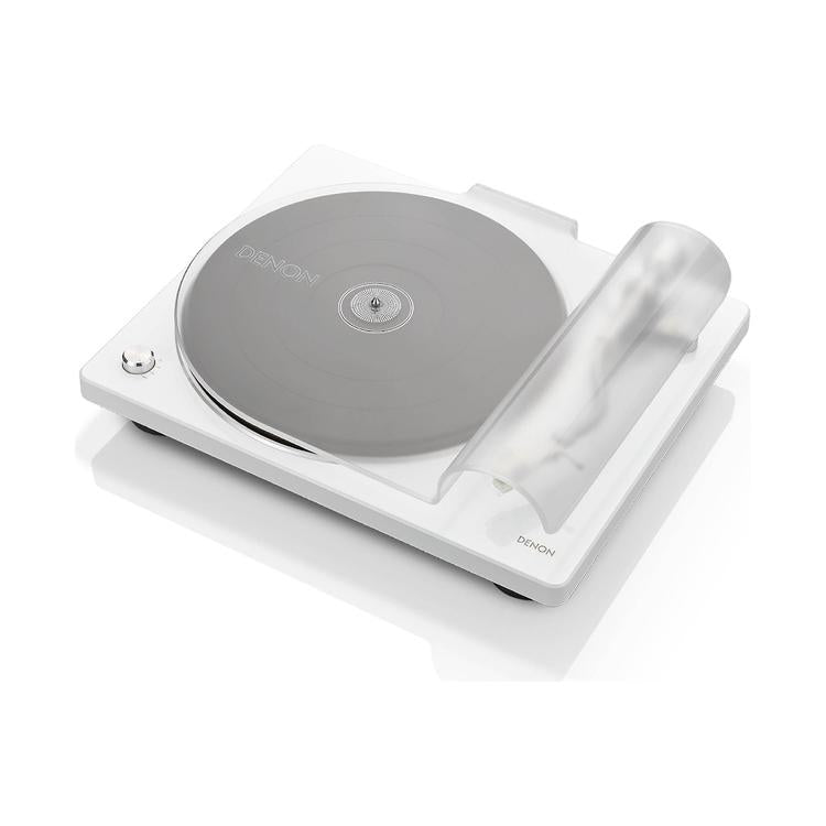 Denon DP-400 | Table tournante Hi-Fi - Capteur automatique de vitesse - Bras de vitesse en "S" - Blanc-SONXPLUS La Sarre