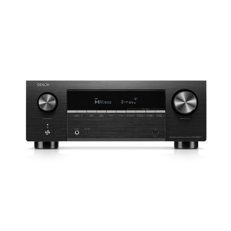 Denon AVRX2900H | Récepteur AV - 7.2 canaux - Cinéma maison - 8K - HEOS - Noir | 01 | Sonxplus La Sarre