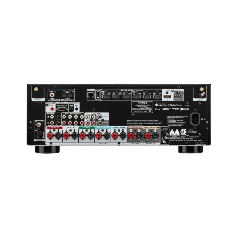 Denon AVRX2900H | Récepteur AV - 7.2 canaux - Cinéma maison - 8K - HEOS - Noir | 03 | Sonxplus La Sarre