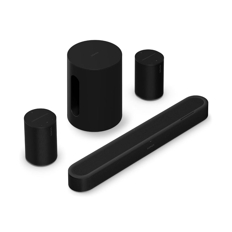 Sonos | Ensemble immersif avec Beam Ultra + Sub Mini + 2 Era 100 - Noir | 01 | Sonxplus La Sarre