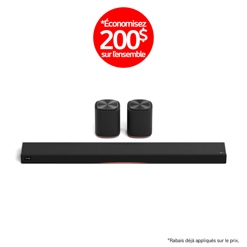 LG Sound Suite | Immersive suite 5 - Barre de son H7 +2 M5 | 01 | Sonxplus La Sarre
