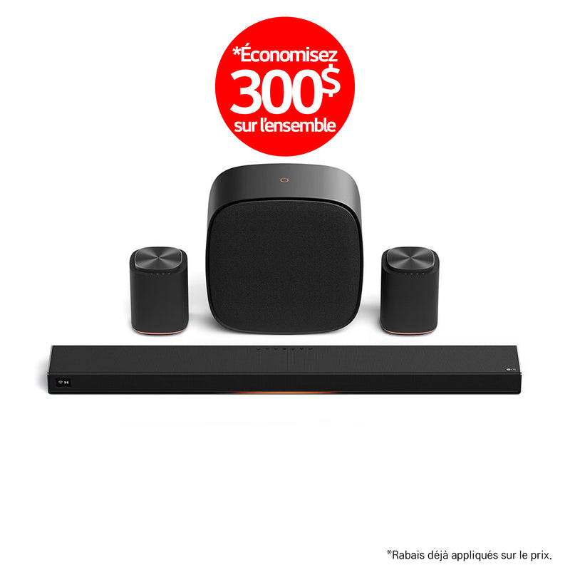 LG Sound Suite | Immersive suite 5 Pro - Barre de son H7 +2 M5 + W7 | 01 | Sonxplus La Sarre