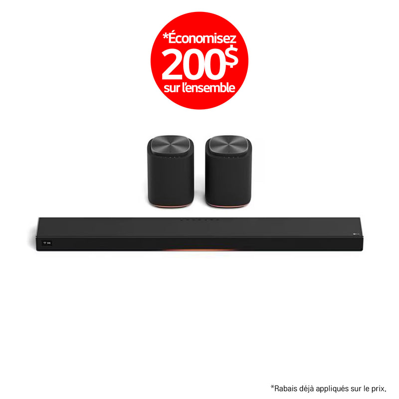 LG Sound Suite | Immersive suite 7 - Barre de son H7+2M7 | 01 | Sonxplus La Sarre