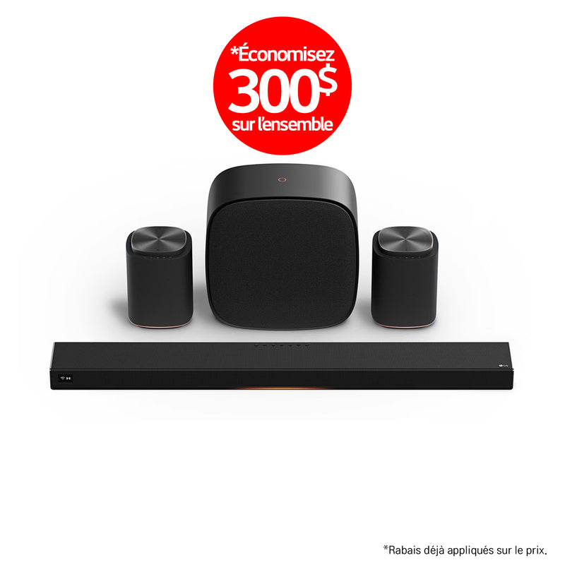 LG Sound Suite | Immersive suite 7 Pro - Barre de son H7+2M7+W7 | 01 | Sonxplus La Sarre