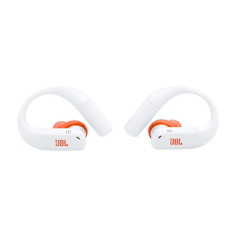 JBL Endurance Peak 4 | Écouteurs intra-auriculaire - TwistLock  - Blanc/Orange | 04 | Sonxplus La Sarre