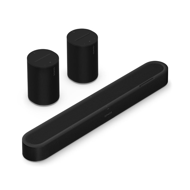 Sonos | Ensemble de son ambiophonique avec Beam Ultra + 2 Era 100 - Noir | 01 | Sonxplus La Sarre
